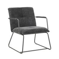 Sessel Bilbao Schwarz B: 65 cm - Schwarz, MODERN, Textil (65/80/68cm) - MID.YOU