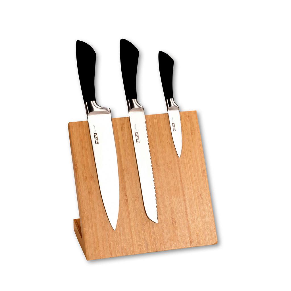 Messerblock Eichefarben L: 23 cm