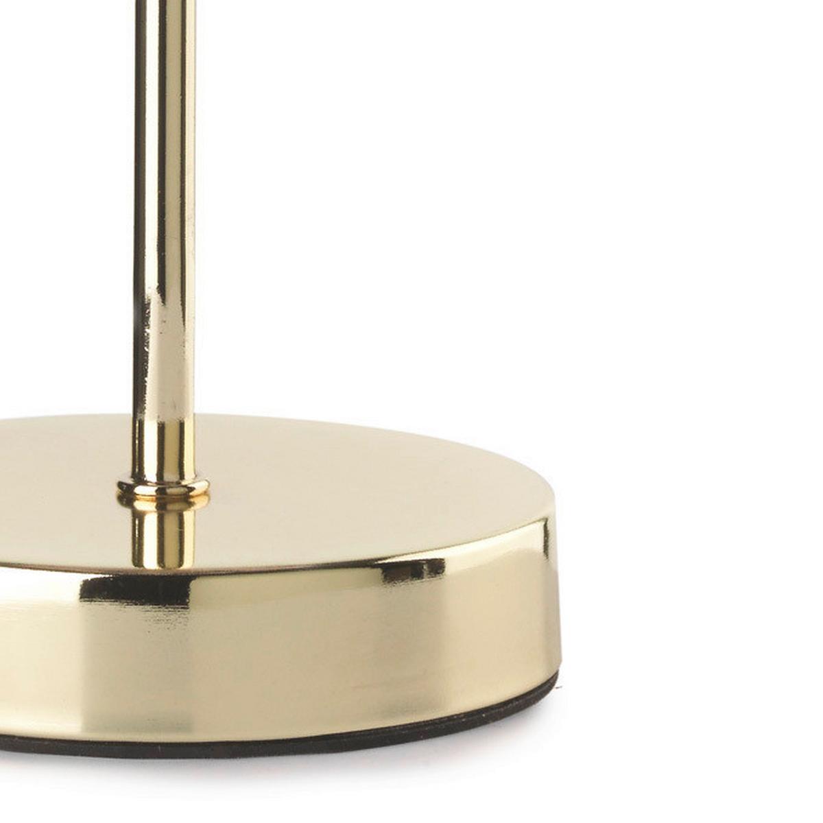 Tischleuchte 5005/L - Pink/Goldfarben, KONVENTIONELL, Textil/Metall (15/35cm)