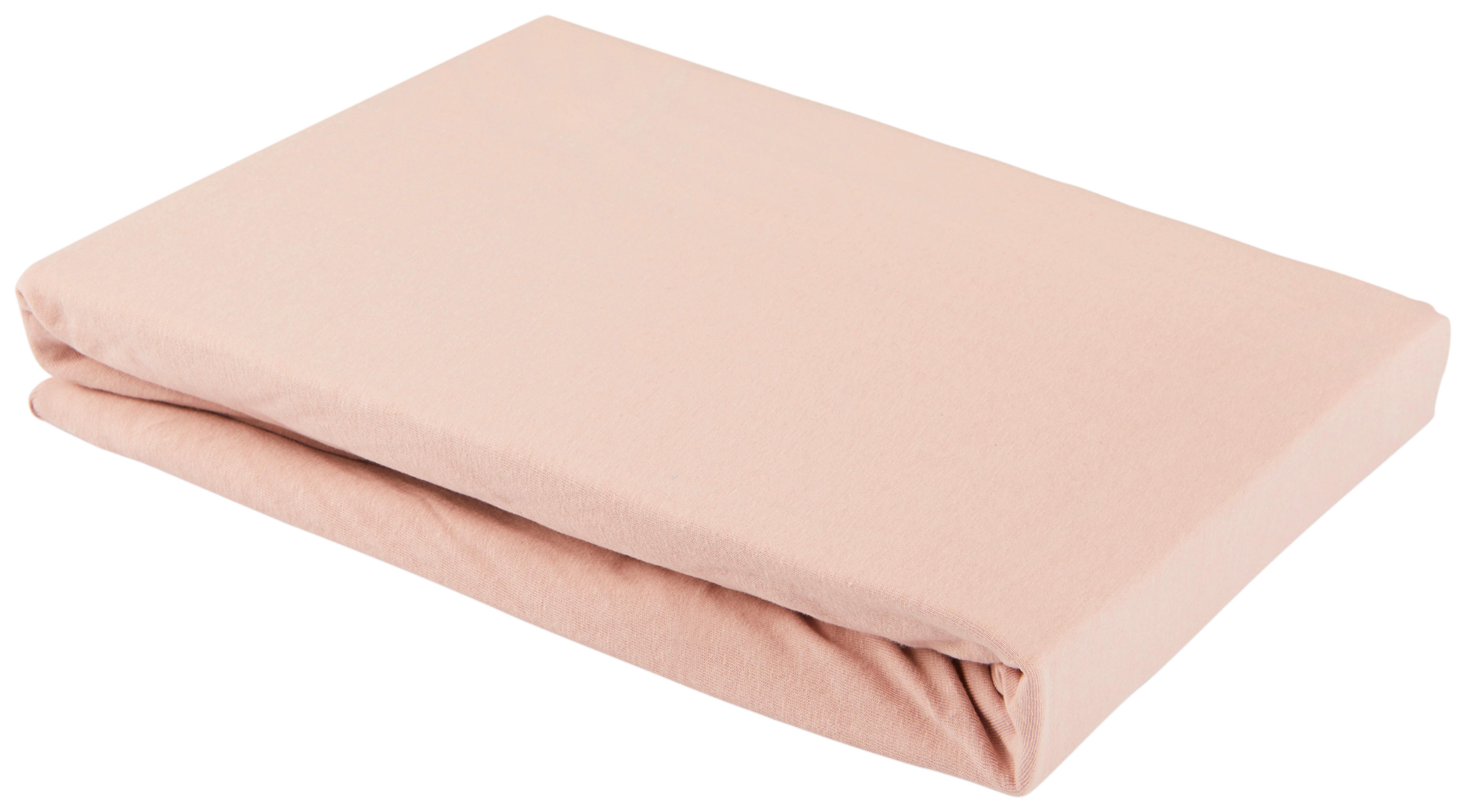 Elastické Prostěradlo Basic, 160/200 Cm - růžová, textil (150/200cm) - Modern Living