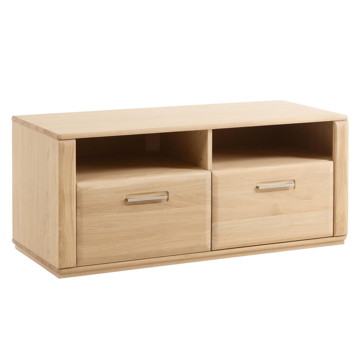 Wohnkombination 4-Tlg. Sena Eichefarben - Eichefarben, Design, Glas/Holz (357/209/51cm) - Livetastic