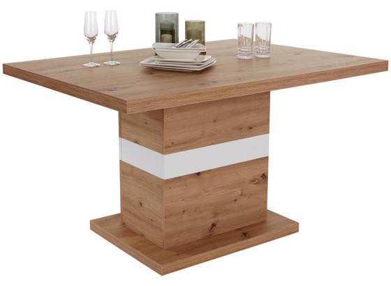 Esstisch Kashmir 140 - Eichefarben/Hellgrau, MODERN, Holz (140/76,7/90cm) - James Wood Esstisch Kashmir 140 - Eichefarben/Hellgrau, MODERN, Holz (140/76,7/90cm) - James Wood