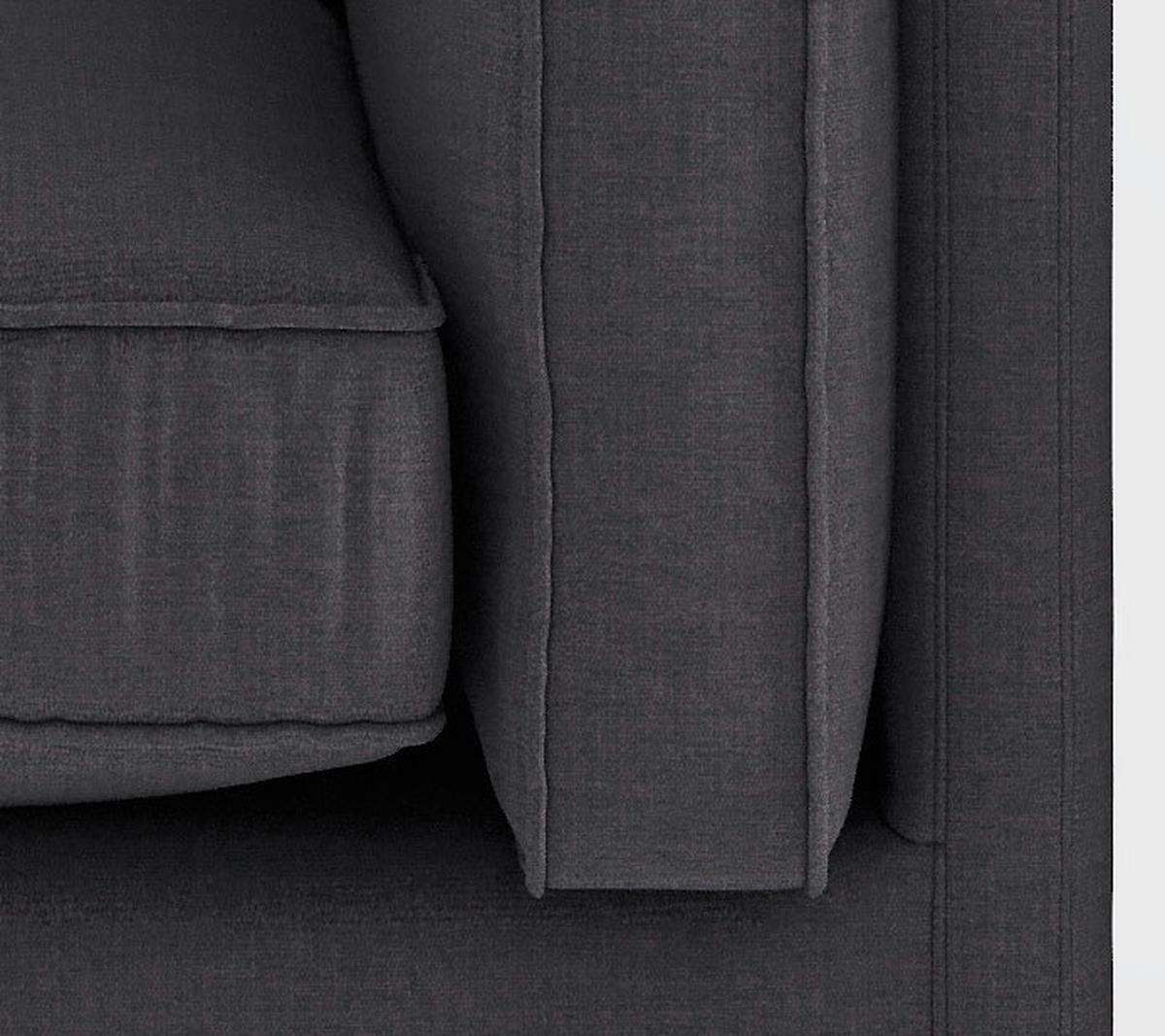 Sitzgarnitur Austin - Graubraun/Braun, Design, Textil - Livetastic