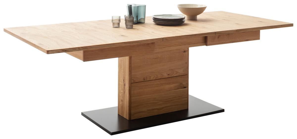 Esstisch Arezzo Wildeiche/anthrazit B: 100 Cm - Wildeiche/Anthrazit, Design, Holz/Holzwerkstoff (180/100/77cm) - MID.YOU