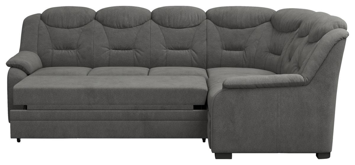 Ecksofa Marcus Anthrazit S: 263x211 cm - Anthrazit/Schwarz, Basics, Textil (263/211cm) - MID.YOU