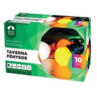 Fényfüzér Taverna - lime/narancs, Basics, műanyag