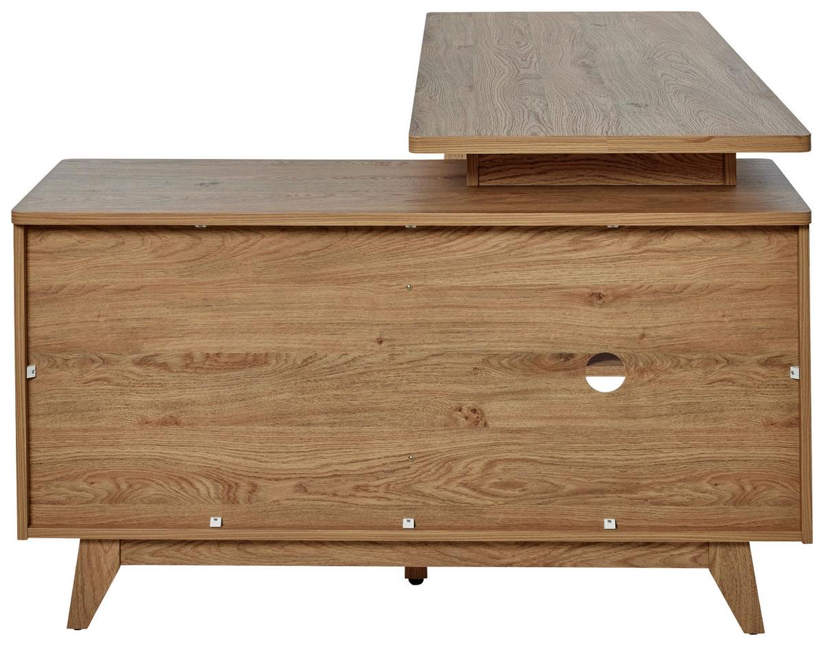 Eckschreibtisch Libre D 240 E* - Eichefarben, MODERN, Holzwerkstoff (140/118/76cm) - Livetastic
