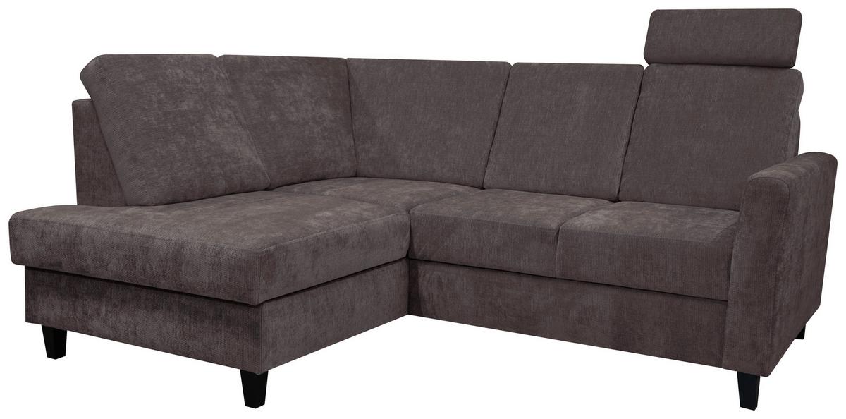 Opierka hlavy ALTON, tmavohnedá ženilka - tmavohnedá, Konventionell, kov/textil (50/19cm)