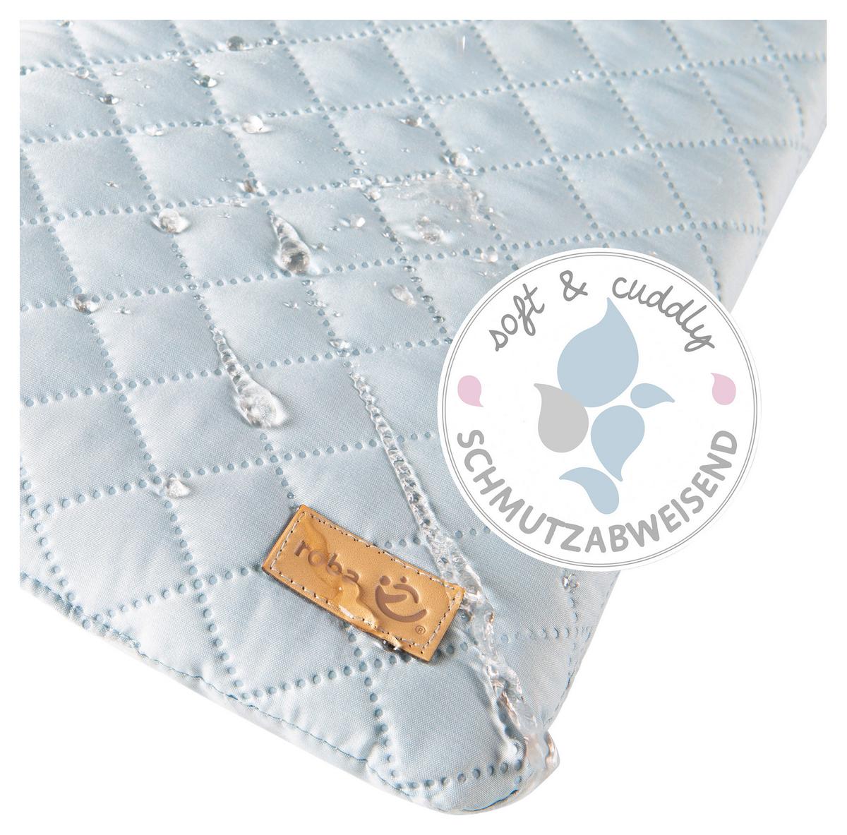 Prebaľovacia podložka BEAR BLAU, 85x75 cm - svetlomodrá, Konventionell, textil (85/4/75cm)