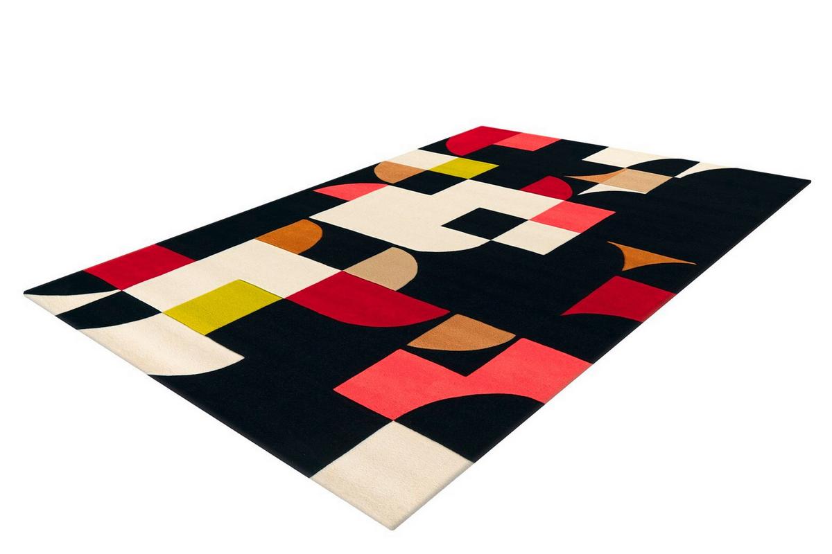 Flachwebteppich Schwarz Spirit 170x240 cm - Multicolor/Schwarz, Basics, Textil (170/240cm) - Kayoom