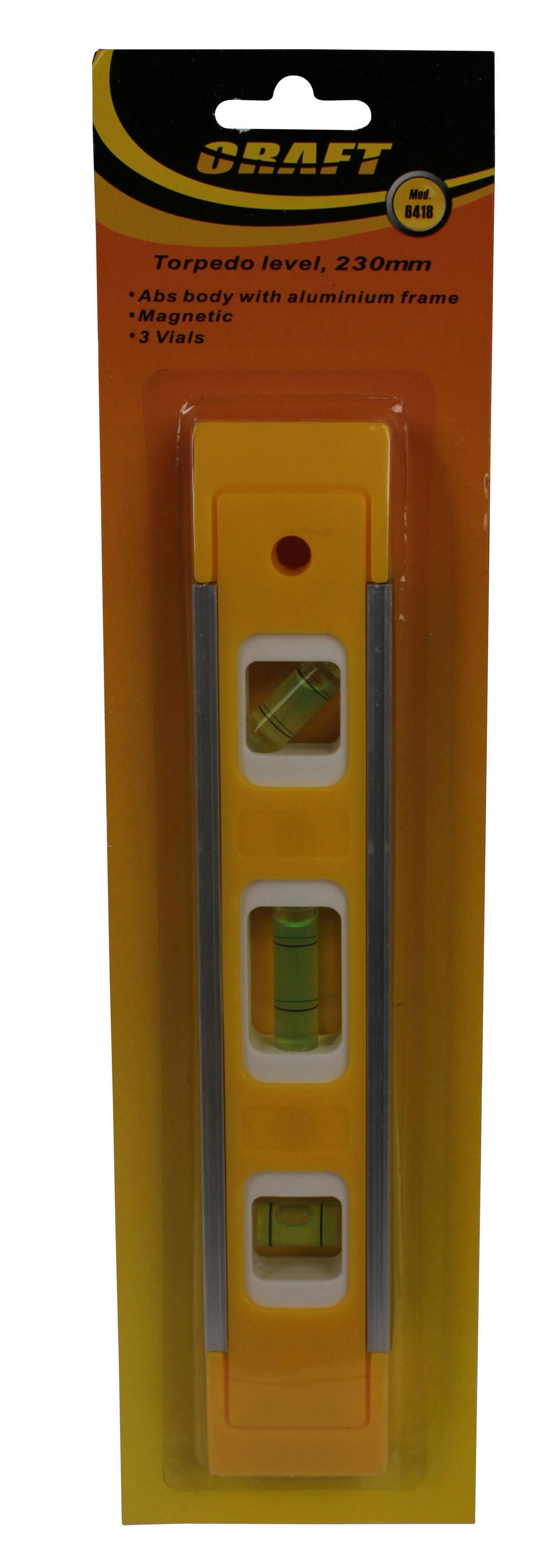 Vízmérték 6418 - narancs, műanyag