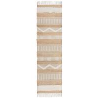 Handwebteppich Handwebteppich Natur B: 230 cm - Creme/Naturfarben, Basics, Textil (230/60cm)