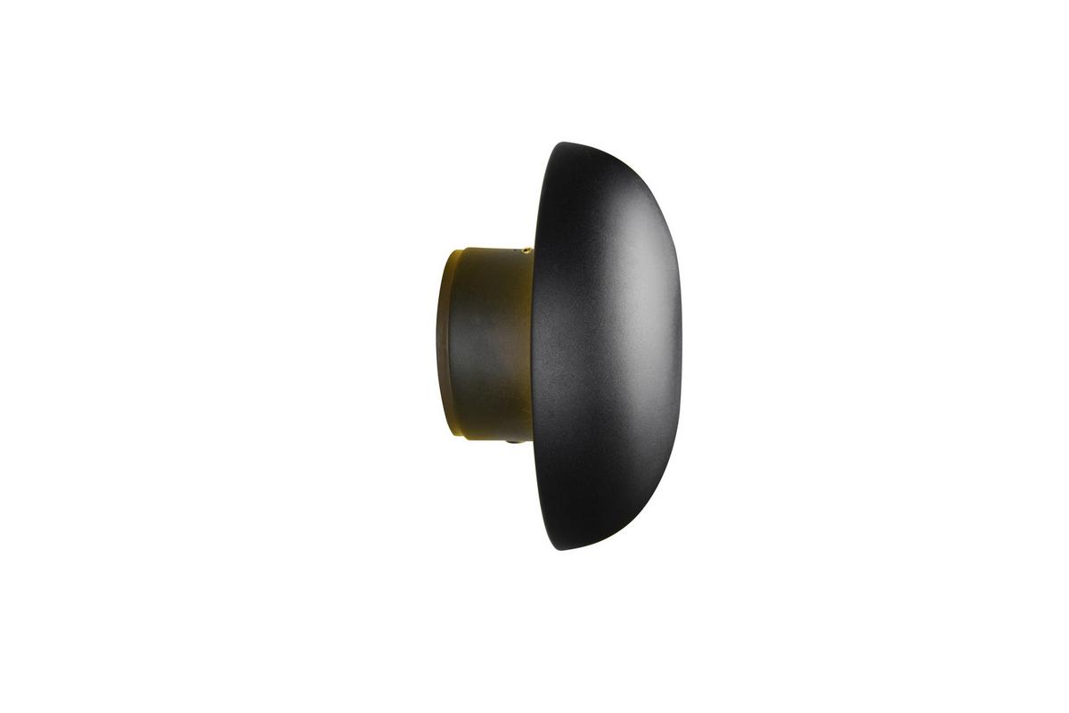 LED-Wandleuchte Davey Schwarz D: 15,5 cm - Schwarz, Design, Metall (15,5/8,4cm)