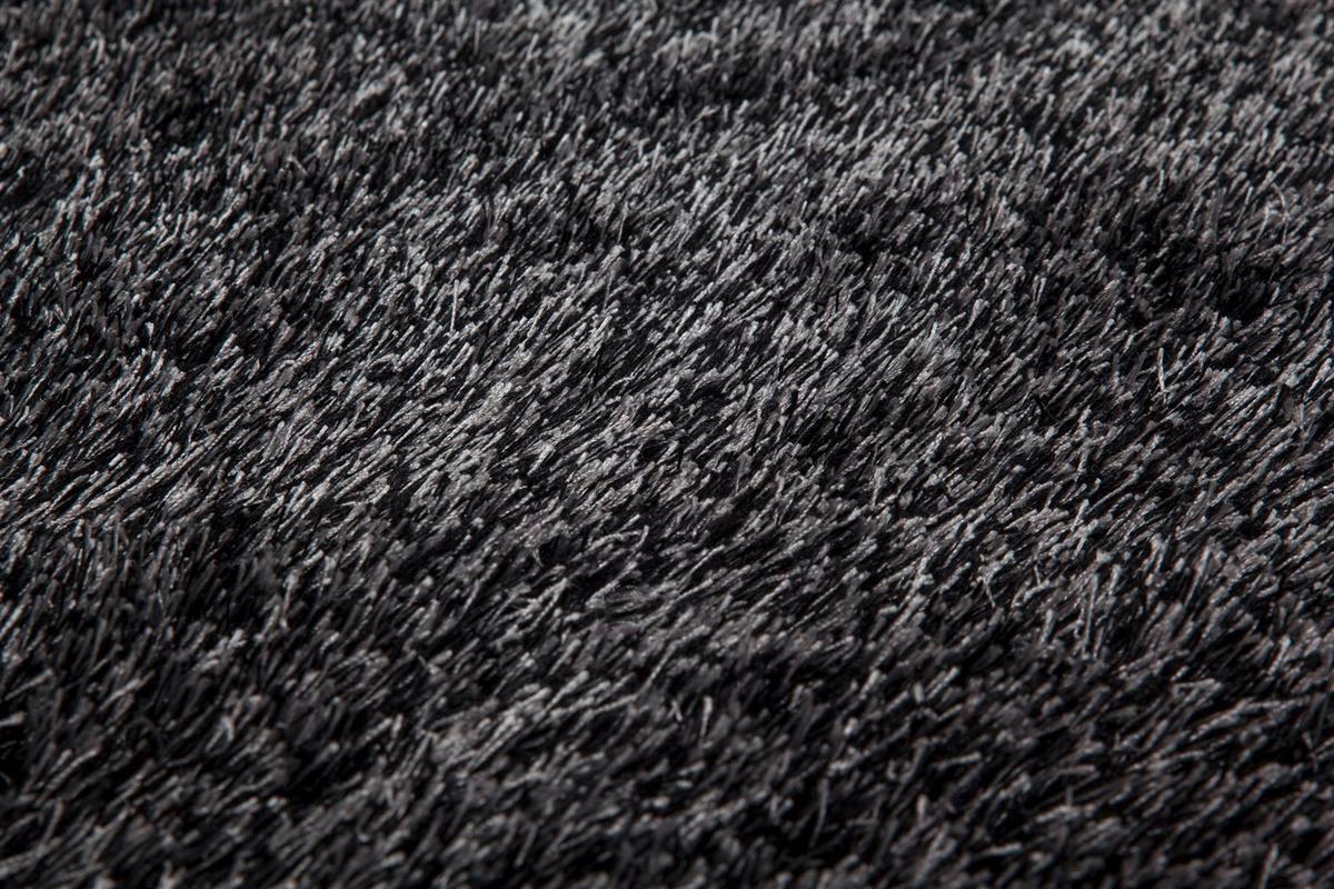 HOCHFLORTEPPICH Anthrazit - Anthrazit, KONVENTIONELL, Textil (120/170cm) - Kayoom