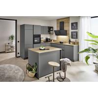 ECKKÜCHE WIN MIT INSEL - Eichefarben/Anthrazit, MODERN, Holzwerkstoff (278,2/205,2cm) - Express-Kuechen