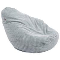 Sedací vak BUZZI, 280L, světle šedý manšestr - světle šedá, Basics, textil (120/85/85cm) - Ondega