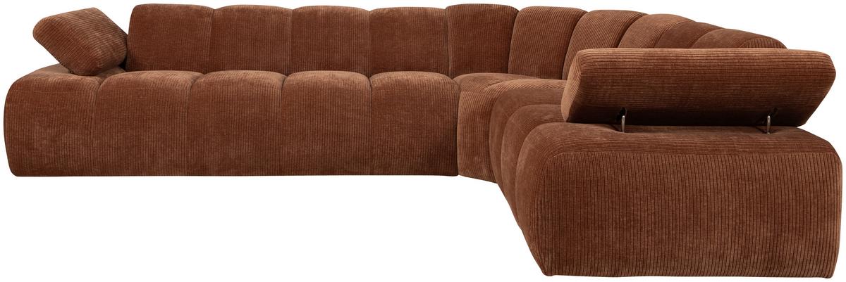 Ecksofa Mojo Rostfarben S: 310x230 Cm - Rostfarben, Design, Textil (310/230cm) - Livetastic