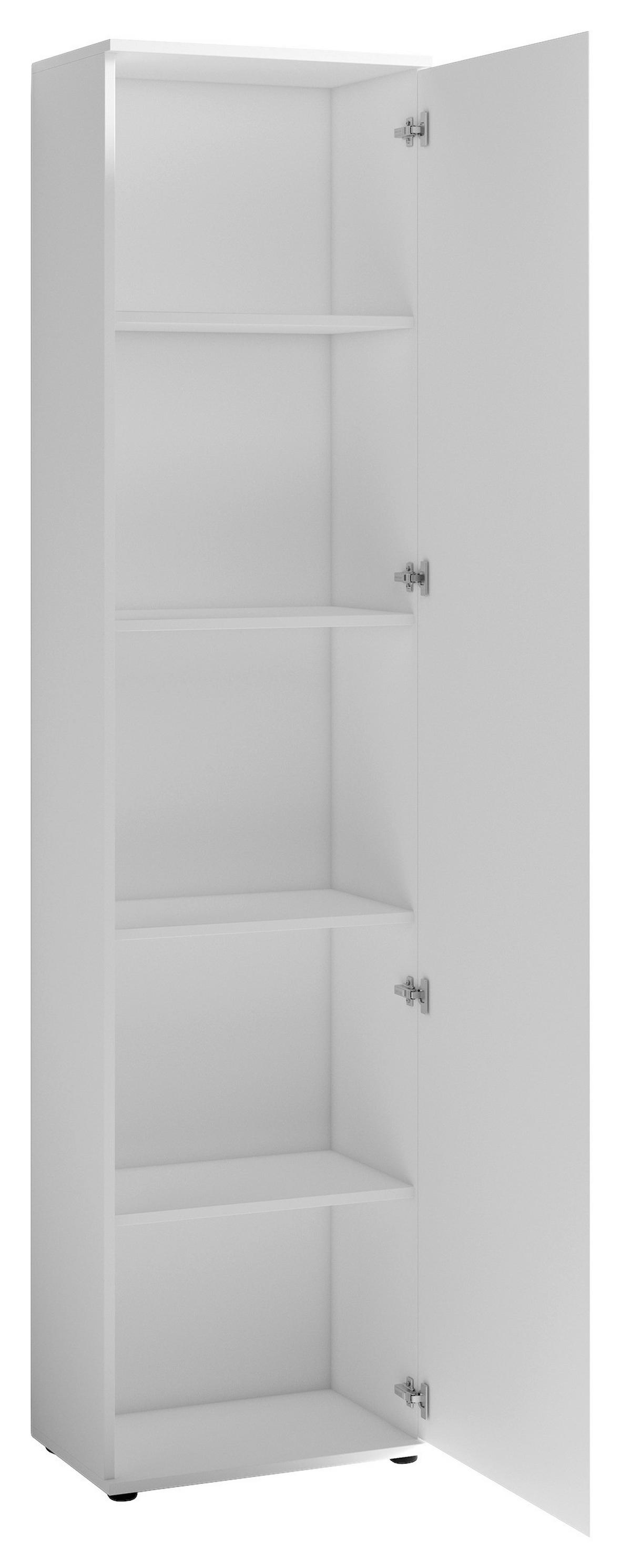 Garderobenschrank Jakob B:49cm Weiß - Weiß/Eiche Artisan, MODERN, Holzwerkstoff (49/196/30cm) - MID.YOU