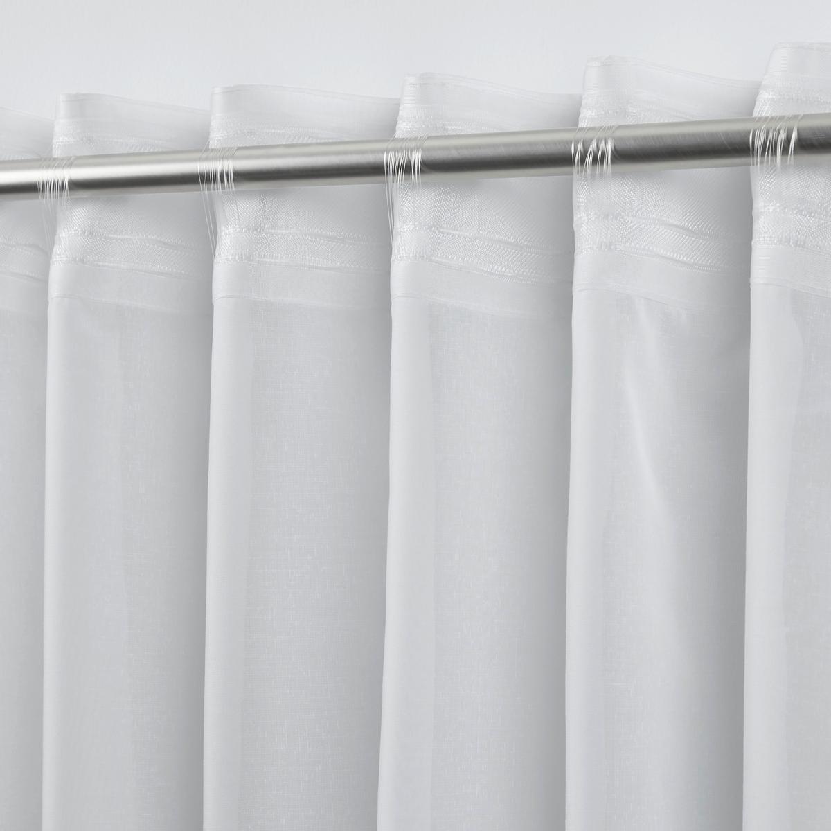 HOTOVÝ ZÁVES LEO TRANSPARENT 2 KS -AKT- - prírodná farba, Konventionell, textil (140/255cm) - Premium Living