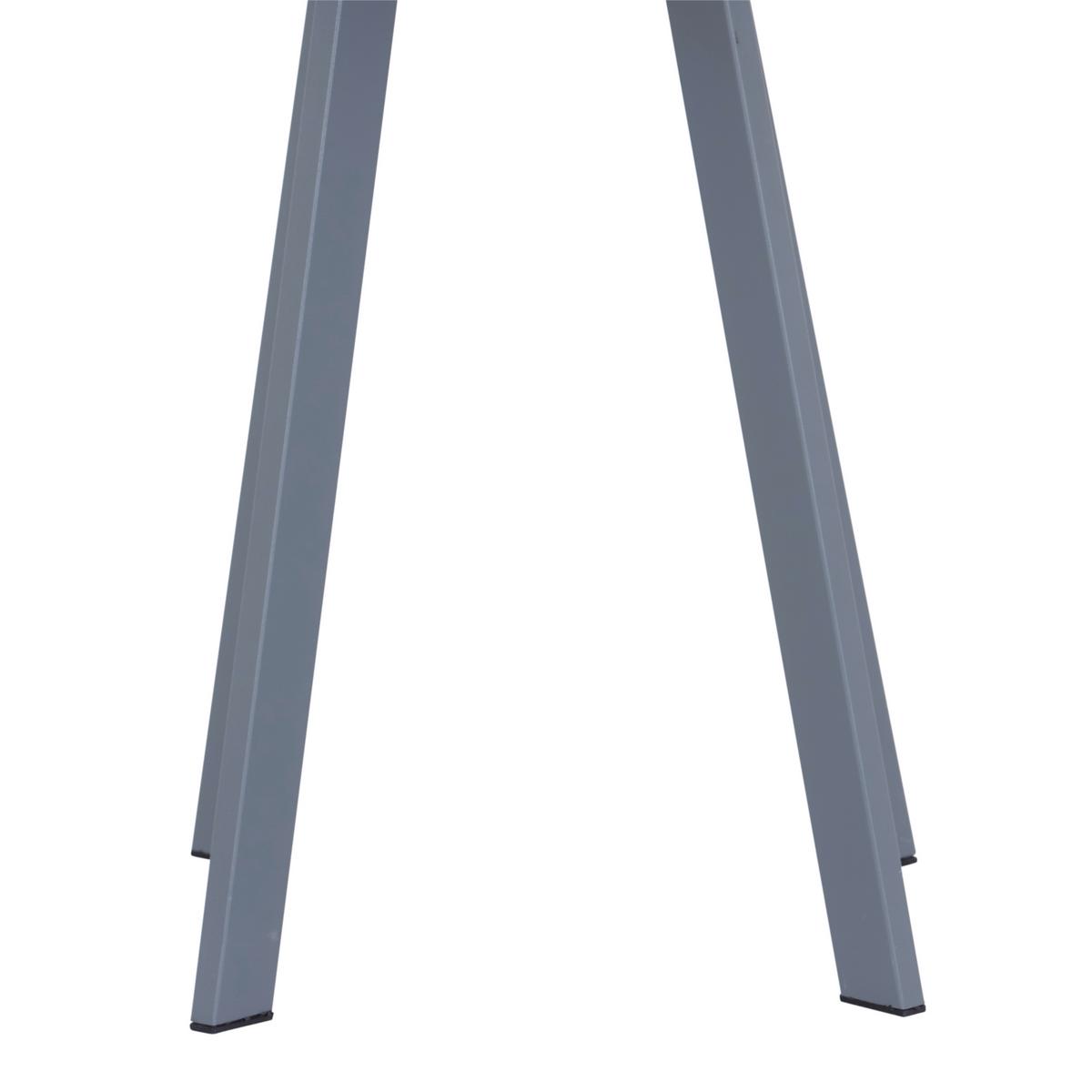 Beistelltisch New York Grau - Grau, Design, Metall (40/48/40cm) - P & B