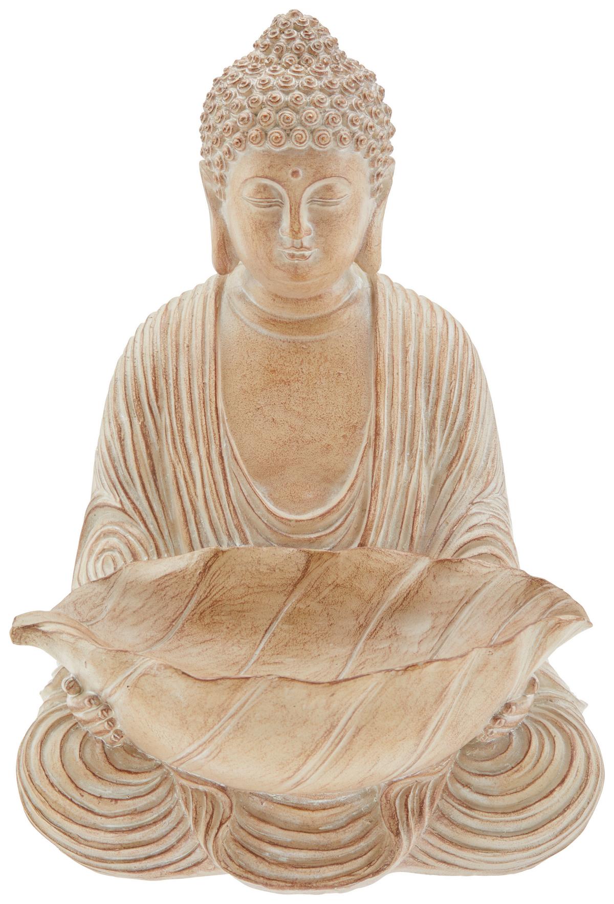 Buddha Riri - Braun, LIFESTYLE, Kunststoff (20,5/17,5/29,5cm) - Luca Bessoni