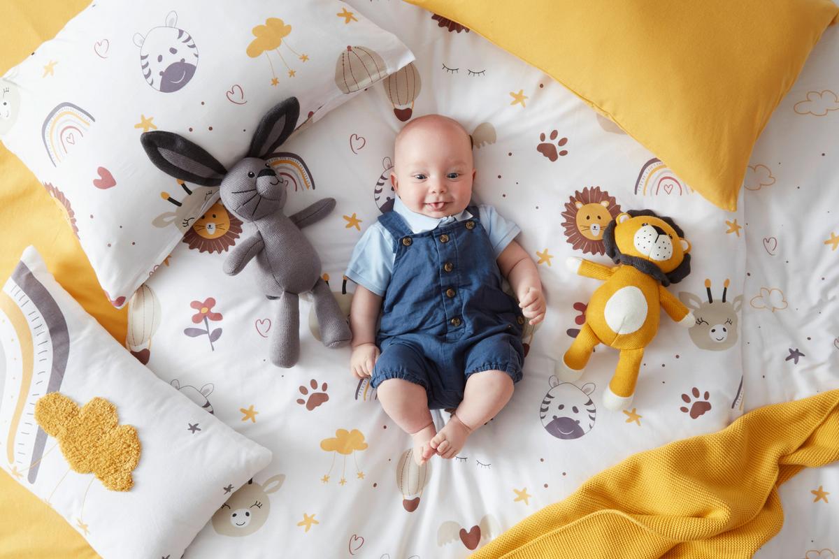 DĚTSKÝ POLŠTÁŘ Sammy, 30/50cm - šedá/bílá, Konvenční, textil (30/50cm) - Modern Living