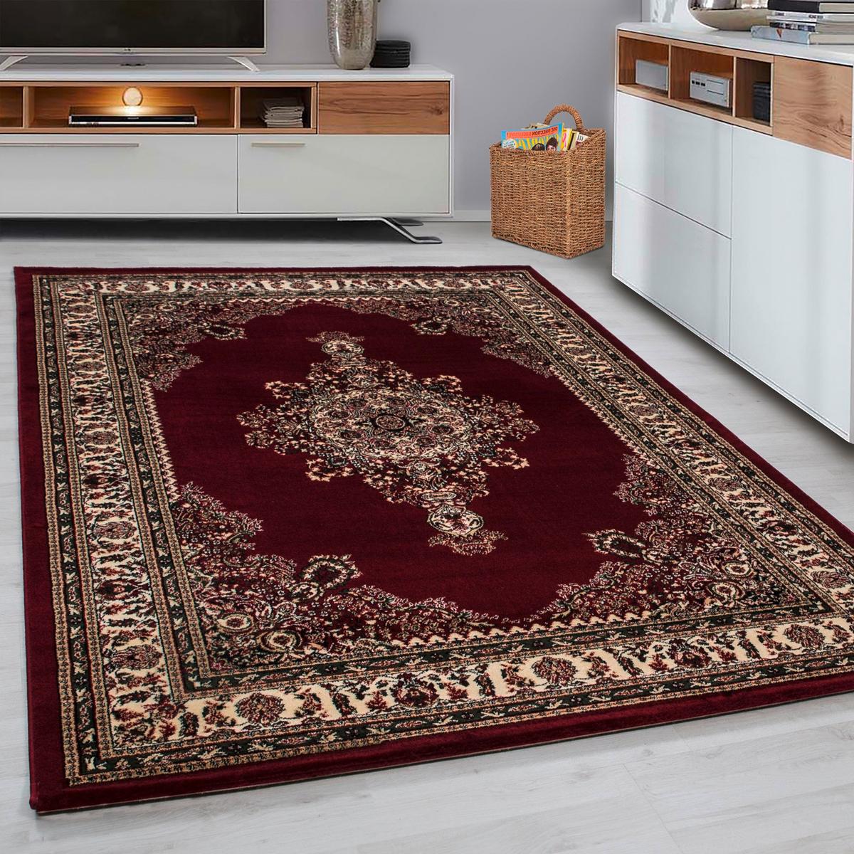 Webteppich Rot Marrakesh 200x290 cm - Rot/Multicolor, KONVENTIONELL, Textil (200/290cm) - Ayyildiz 