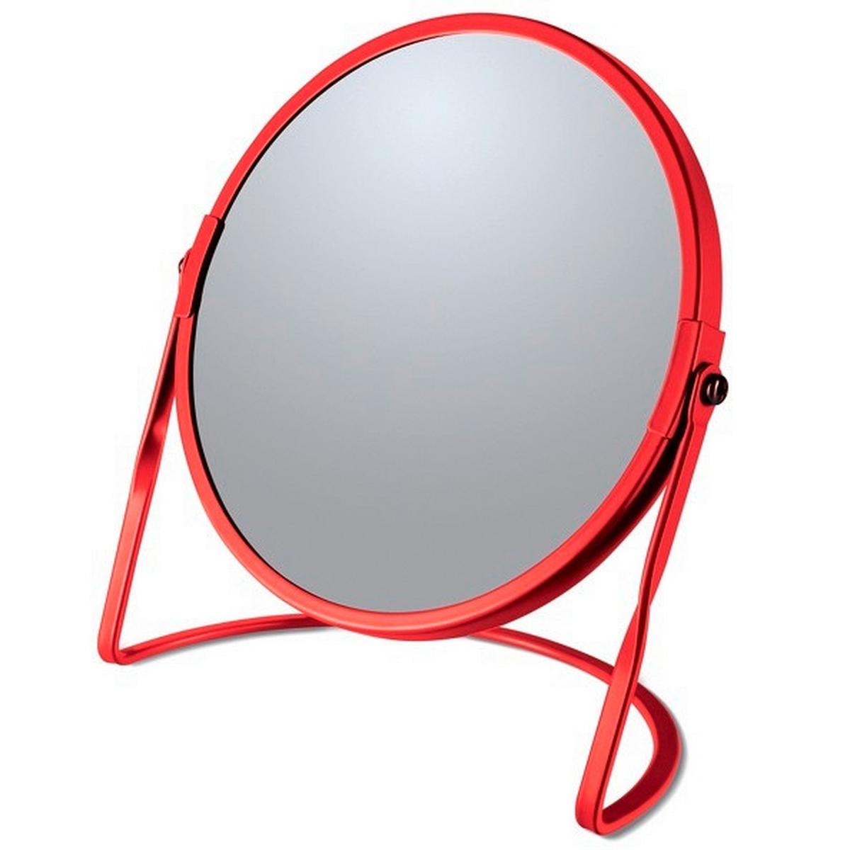 Standspiegel Akira Matt-Red - Rot, Basics, Glas (18,4/10,5/20cm)