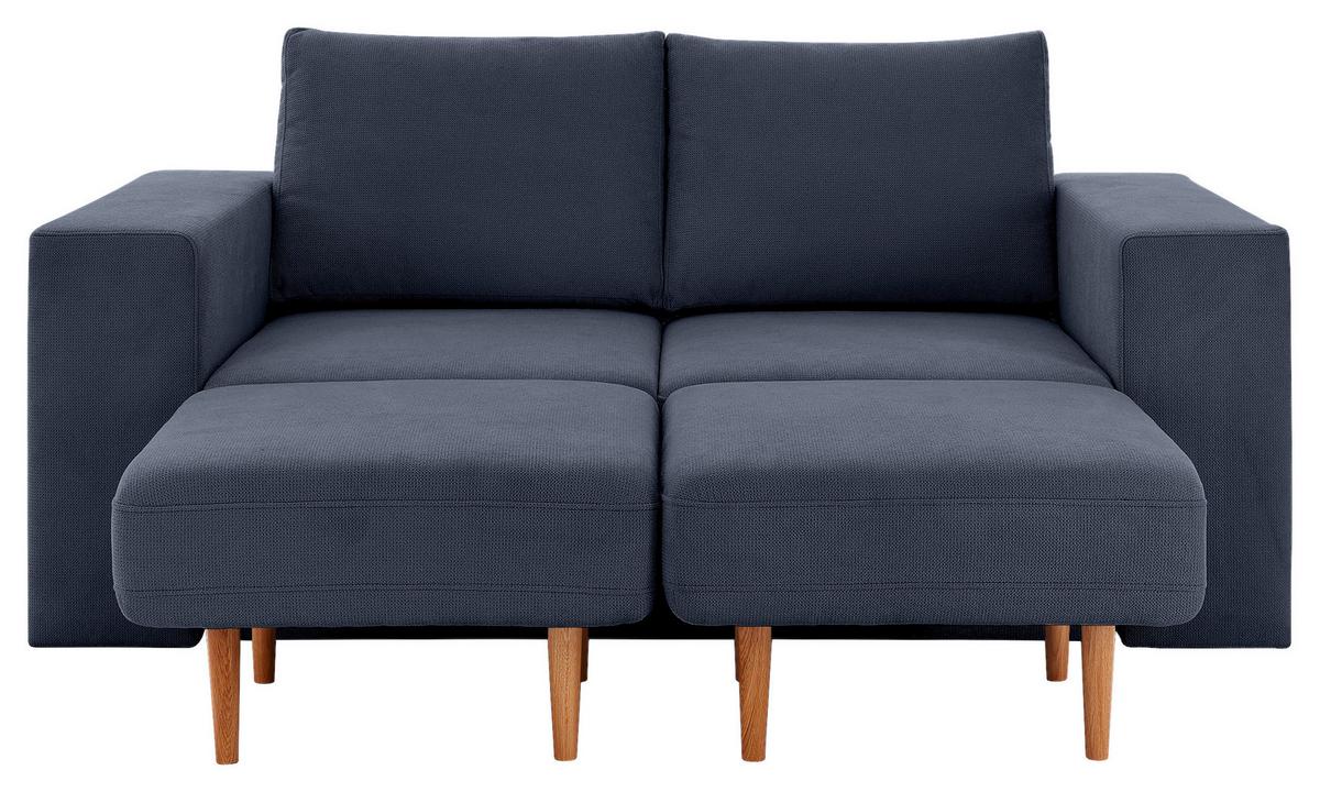 3-sitzer-sofa Looks V-2 - Eichefarben/Dunkelblau, Design, Textil (212/96/107cm) - LOOKS by W.Joop