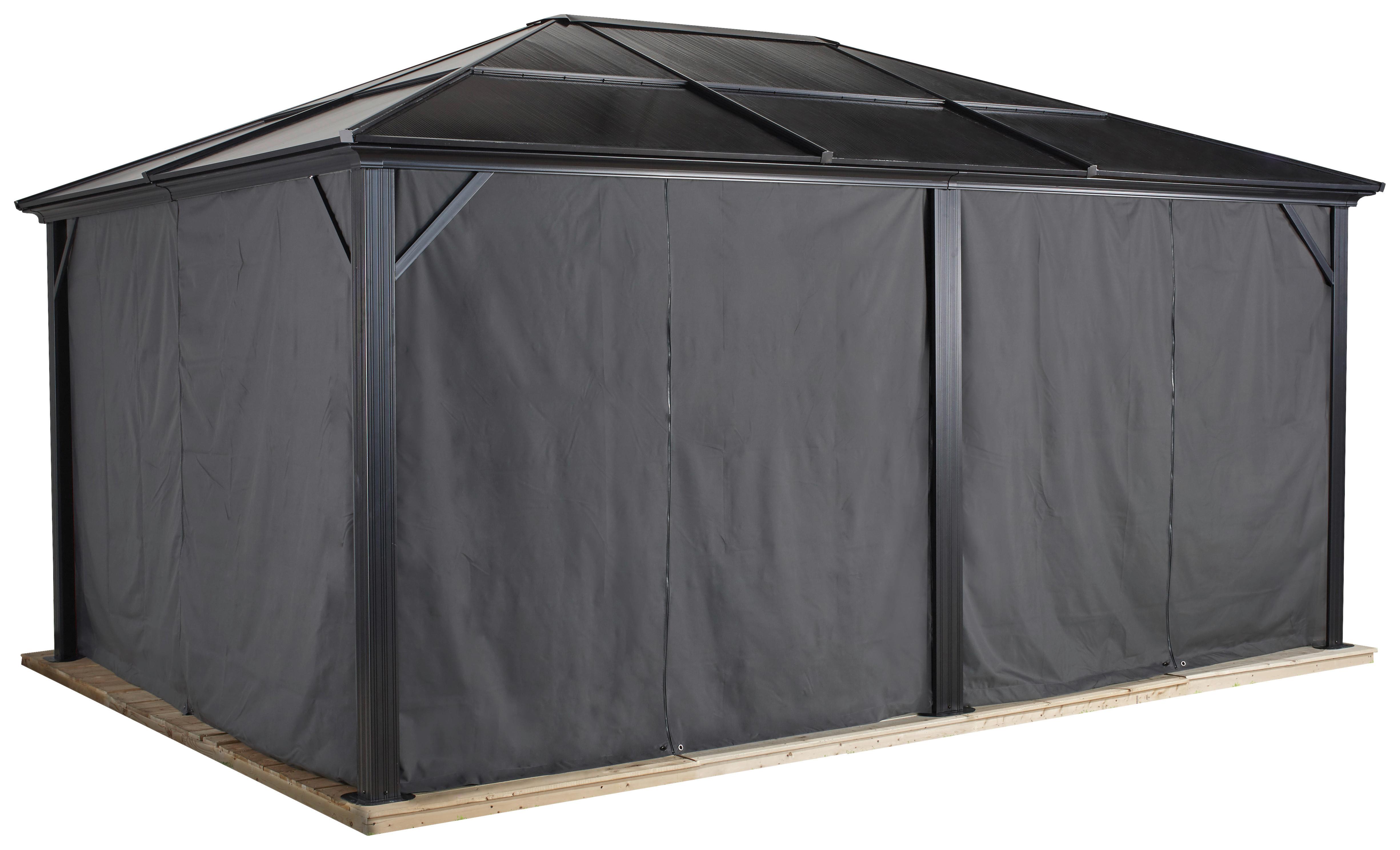 Venkovní závěs 12x16 - tmavě šedá, Basics, textil