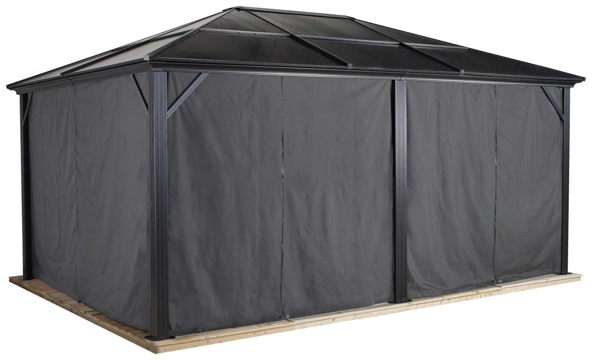 Venkovní závěs 12x16 - tmavě šedá, Basics, textil