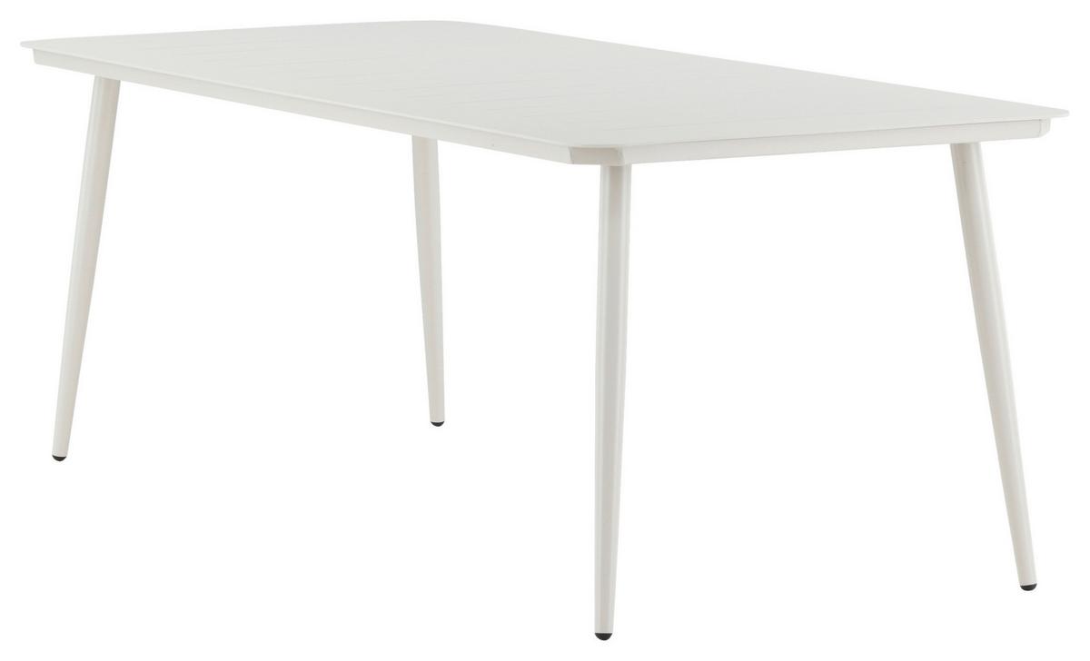 Gartentisch Lina Aluminium L 200 Cm - Beige, KONVENTIONELL, Metall (200/90/75cm) - Gardenson