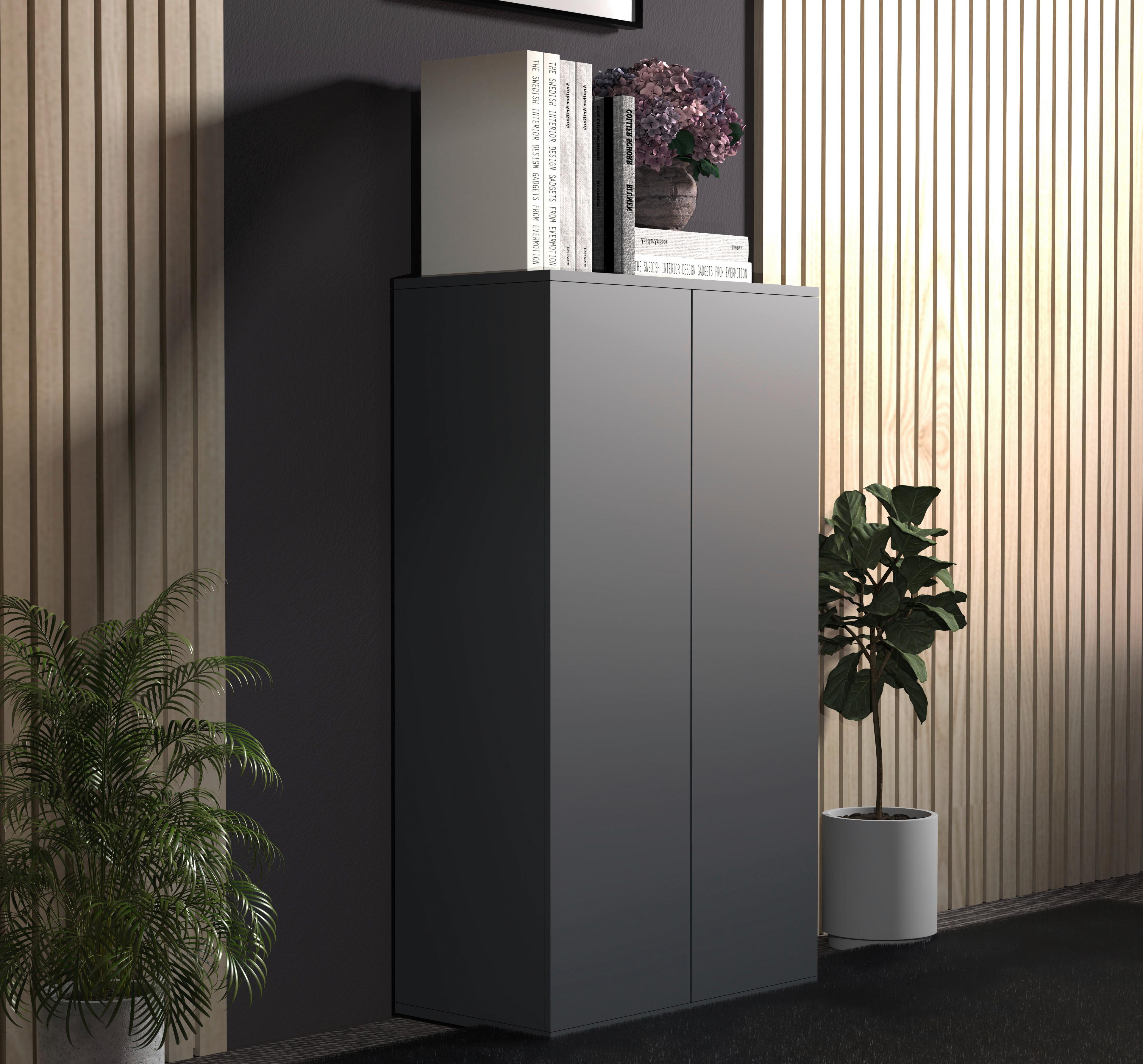 Kommode Dalrosa Anthrazit - Anthrazit, MODERN, Holzwerkstoff (60/108/32cm) - MID.YOU