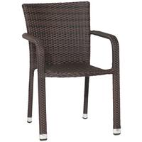 STAPELSESSEL 120117 - Braun, MODERN, Kunststoff/Metall (56/83/60cm) - Siena Garden