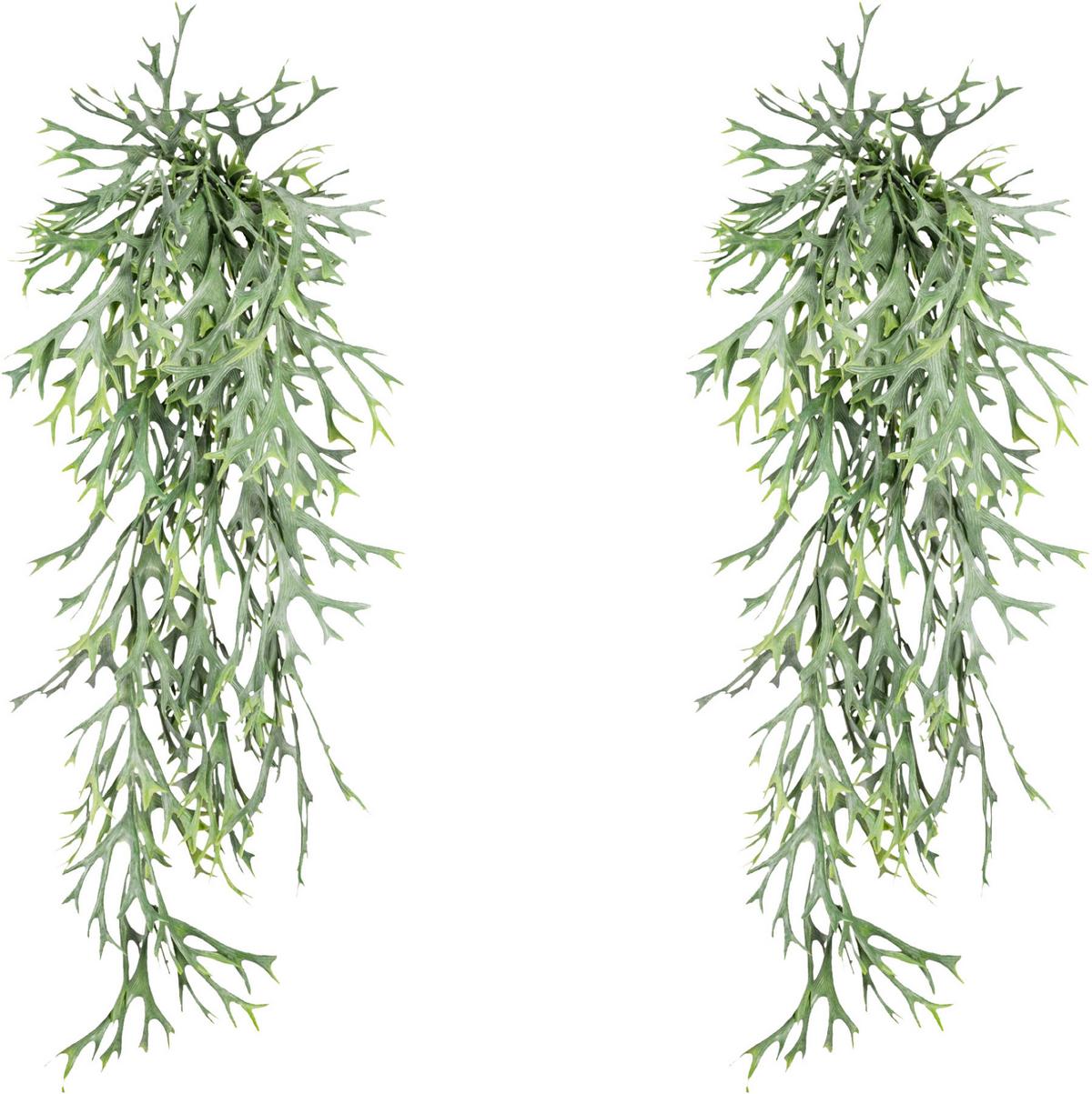 Kunstpflanze Farn H: 75 cm - Grün, Design, Kunststoff (75cm) - P & B