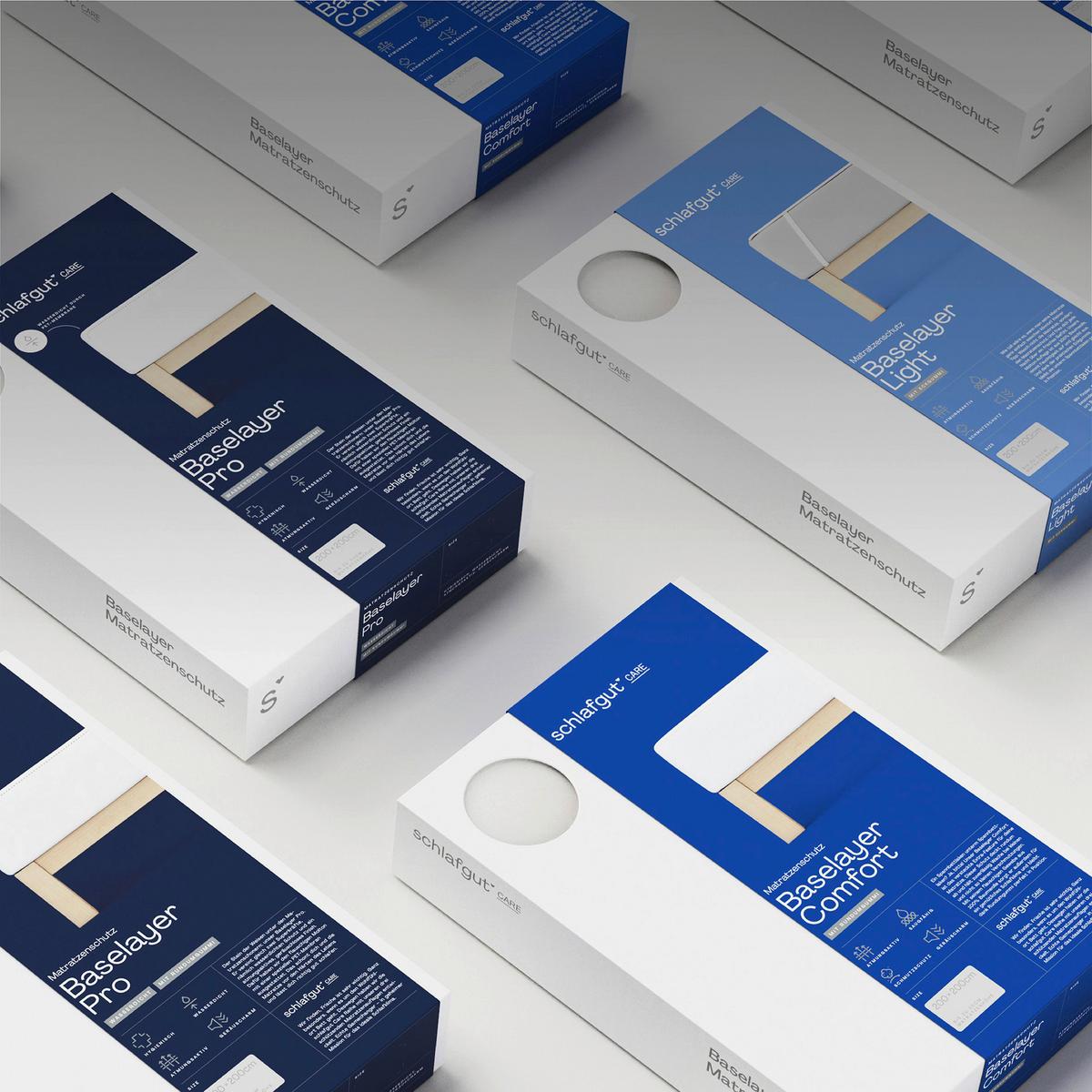 Matratzenauflage Baselayer Light Molton - Weiß, Basics, Textil (100/200cm) - Schlafgut