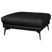 Hocker Spring, Schwarz B: 96 cm - Schwarz, Design, Leder (96/45/80cm) - Livetastic