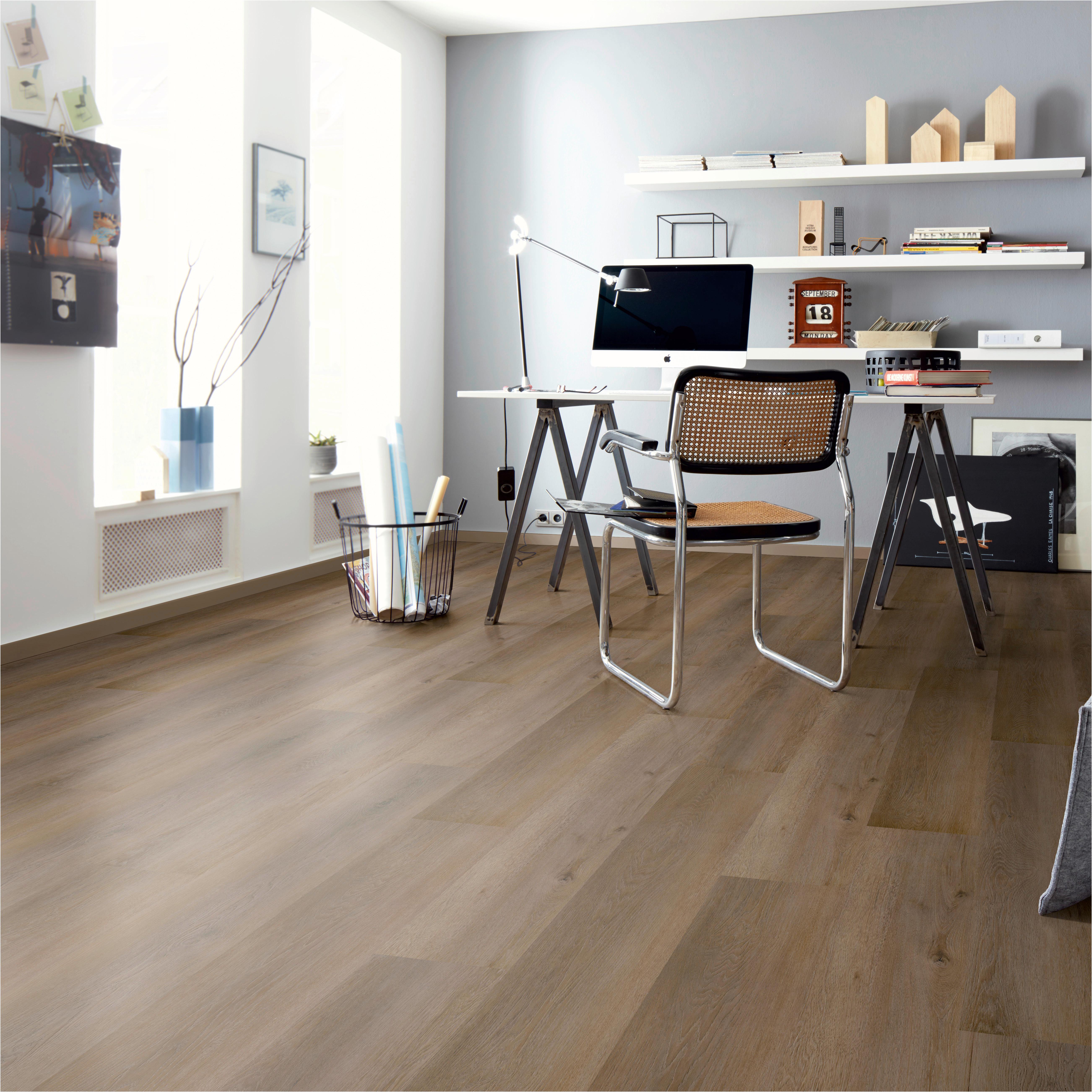 Designboden Eichefarben/Grau /Cappuccino Landhausdiele Stärke 4,8mm - Eichefarben/Eiche grau, Basics, Kunststoff (122/23/0.48cm)