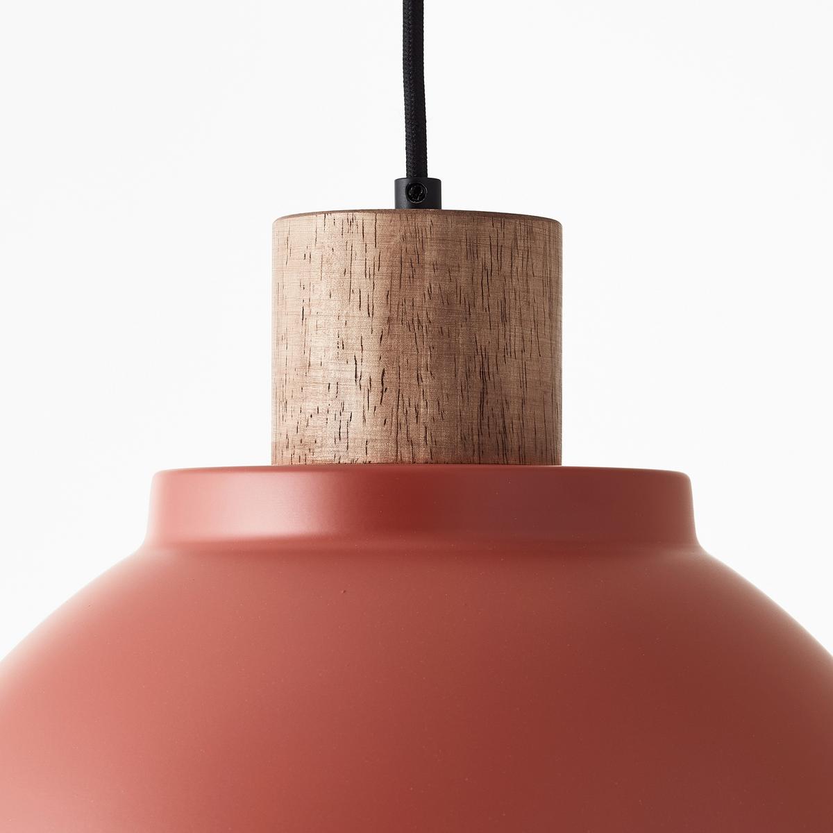 Hängeleuchte 99836/01 Erena - Rot, Basics, Holz/Metall (38/120cm) - Brilliant