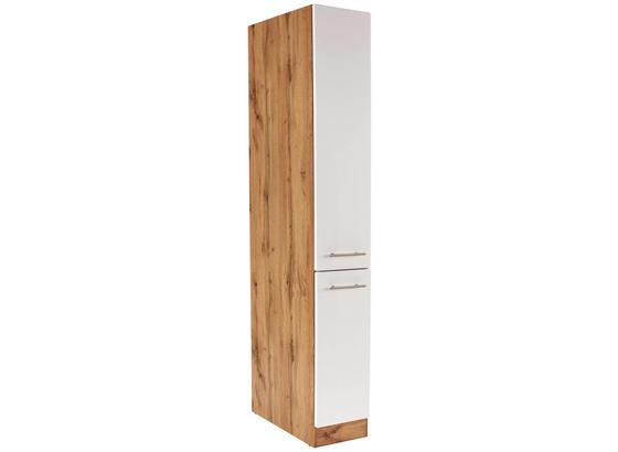 Apothekerschrank Stella Ahs30 - Eichefarben/Weiß, Holzwerkstoff (30/200/57cm) - Ombra Apothekerschrank Stella Ahs30 - Eichefarben/Weiß, Holzwerkstoff (30/200/57cm) - Ombra