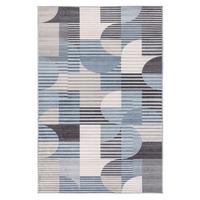 Flachwebteppich Blau Bluster 120x170 cm - Blau, Basics, Textil (120/170cm) - Kayoom