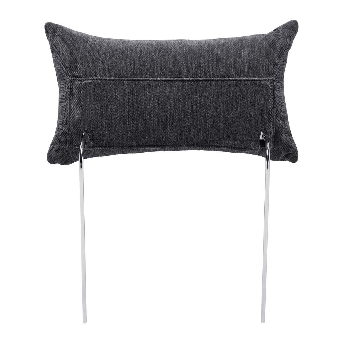 Opierka hlavy FOCUS L, sivá ženilka - sivá, Konventionell, kov/textil (50/26cm) - Based