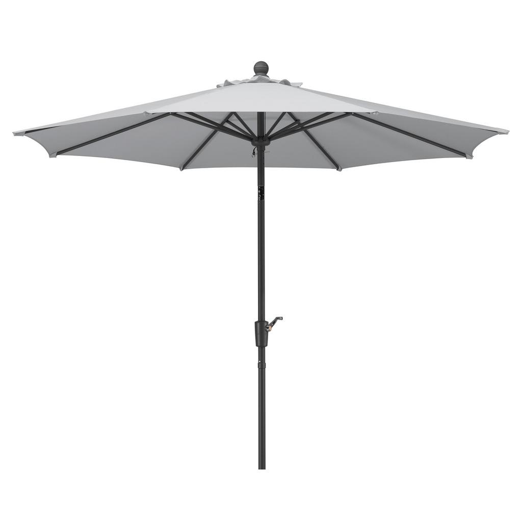 Sonnenschirm Harlem BHT: 270x260x270 cm Silbergrau