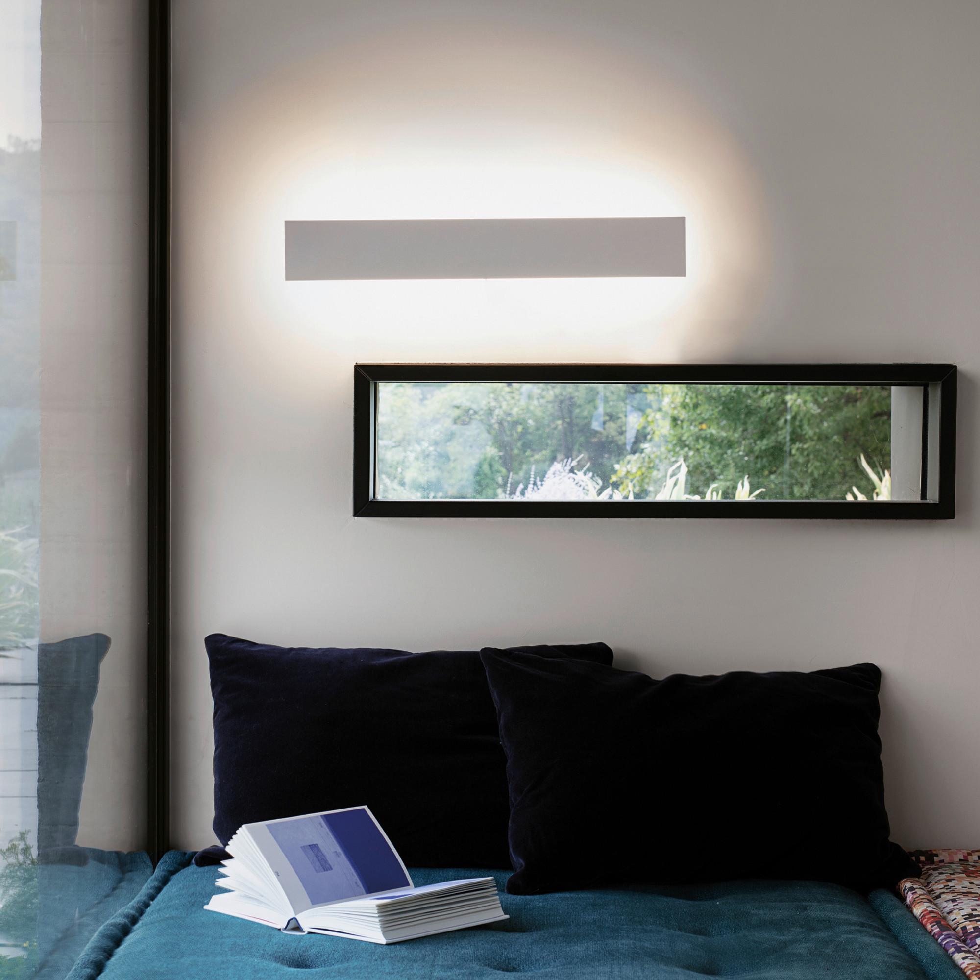 Wandleuchte Bianco Weiß B: 7,5 Cm - Weiß, Design, Metall (53/7,5/5cm) - Ideal Lux