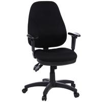 Bürostuhl Zenit Pro Schwarz Bis 120 Kg - Schwarz, Basics, Kunststoff/Textil (58/121/46cm) - MID.YOU