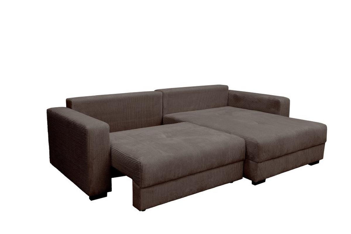 Rohová sedačka ALEX, obojstranná, tm.sivý menčester - čierna/tmavosivá, Modern, textil (265/170cm)