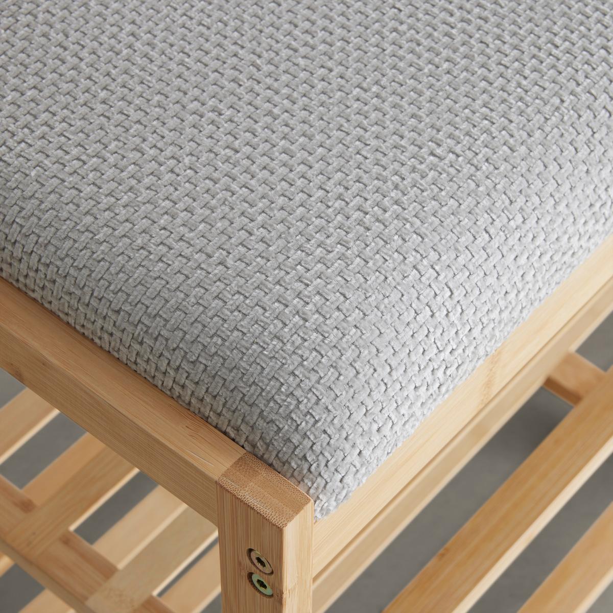 LAVICA BRADLEY -EXKLUSIV- - sivá/prírodná farba, Modern, drevo/textil (80/45/30cm) - Mömax