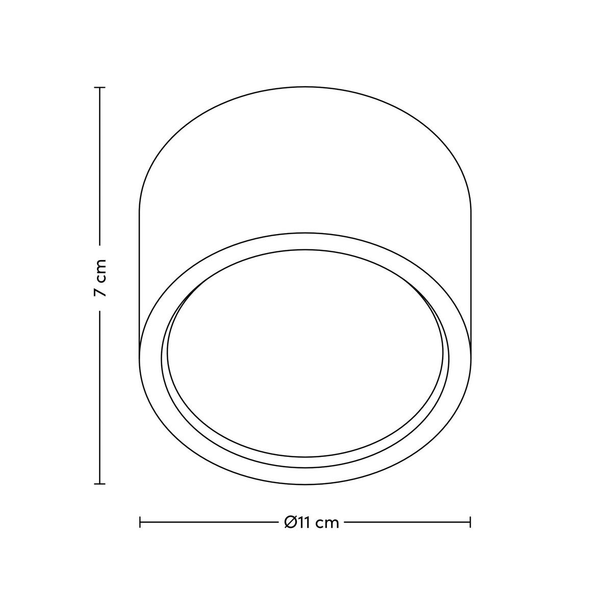 Stropní svítidlo Hermo, Ø: 11cm, 12 Watt - průhledné/barvy niklu, Moderní, kov/plast (11/7cm) - Modern Living