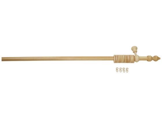 Rundstangengarnitur Halbkiefer, 1-lfg. - Kieferfarben, KONVENTIONELL, Holz (140cm) Rundstangengarnitur Halbkiefer, 1-lfg. - Kieferfarben, KONVENTIONELL, Holz (140cm)