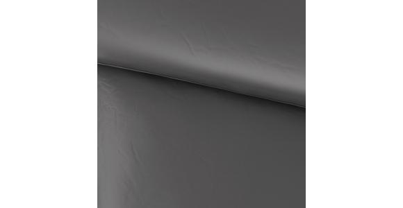 Satin Bettwäsche 140x200 Cm Lydia Anthrazit - Anthrazit, MODERN, Textil - Luca Bessoni